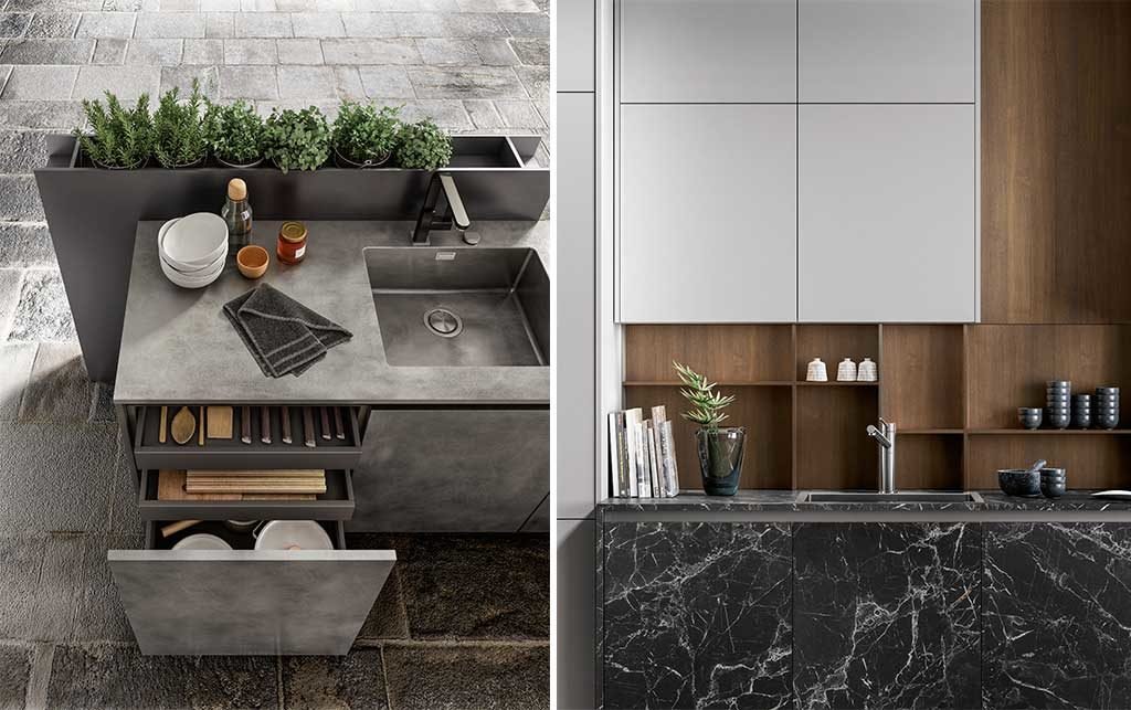 cucina stile industrial capiente