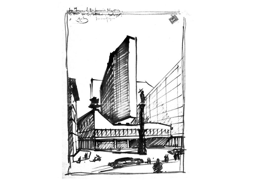 schizzo moretti corso italia milano