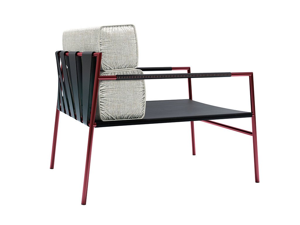 poltrona easy chair red