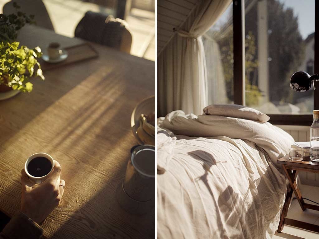 sole casa tavolo colazione camera letto
