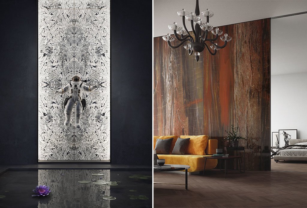 carta parati living design