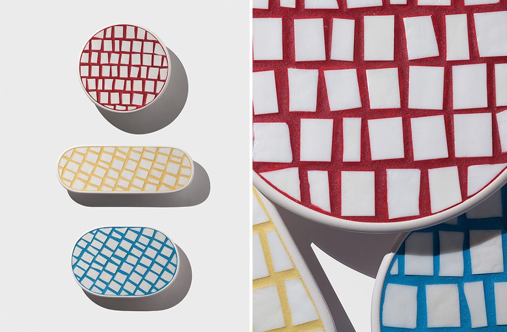 piatti decorativi mosaico