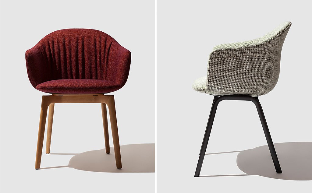 poltroncina siena tessuto imbottito