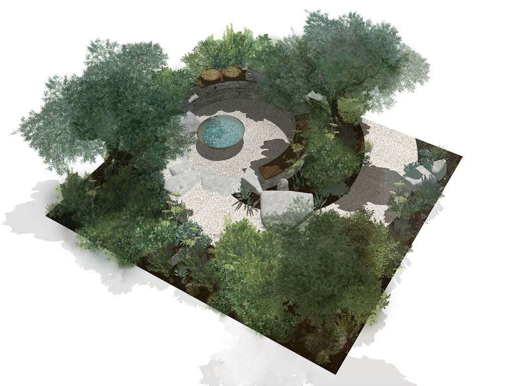 progetto verde giardino produrre acqua
