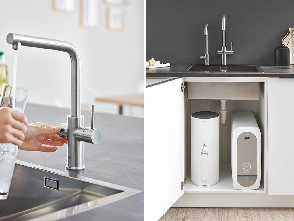 rubinetto cucina acqua calda