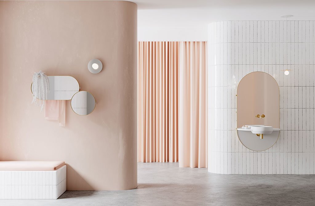 specchi bagno ovale e tondo