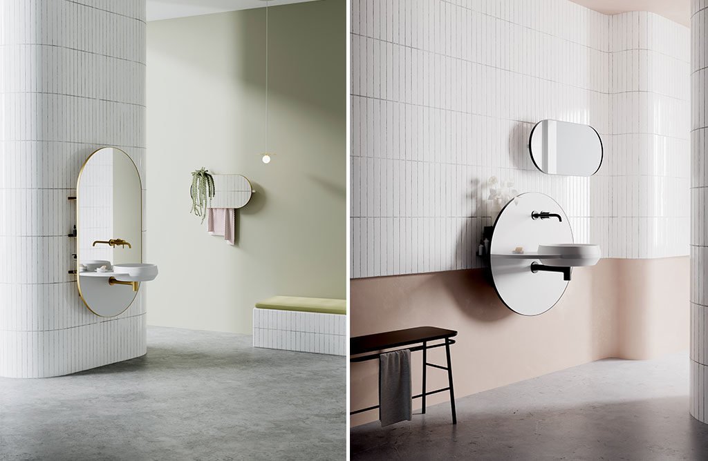 specchio bagno lavabo integrato