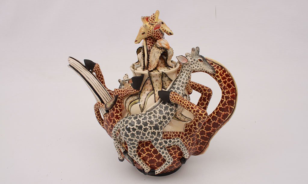 teiera giraffe ceramica