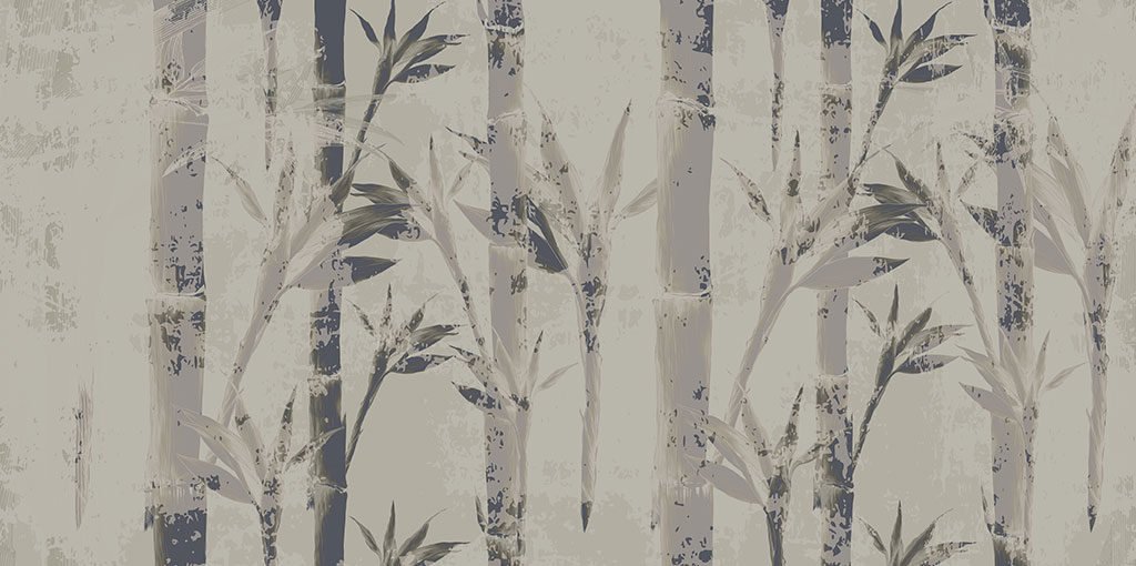 carta parati disegno bambu