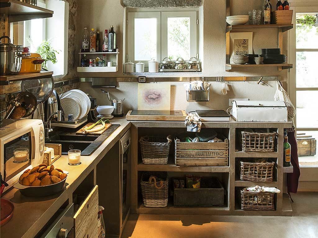 cucina a vista pannelli polistirene estruso