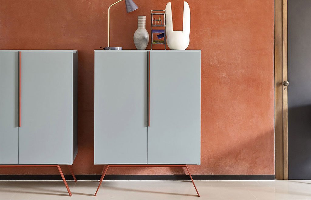 madia design grigio rosso