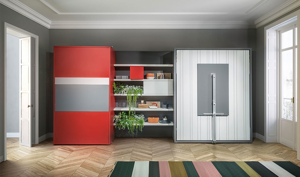 mobile living cucina e letto