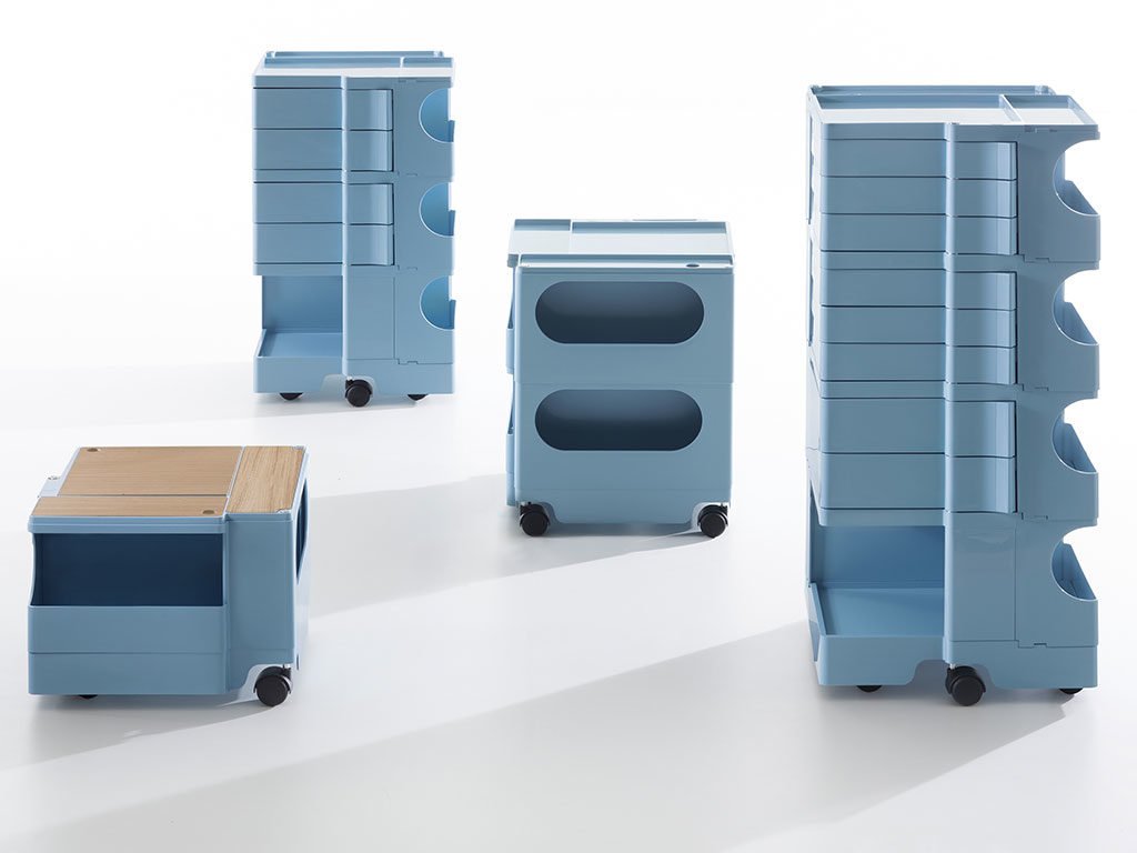 mobiletto contenitore azzurro