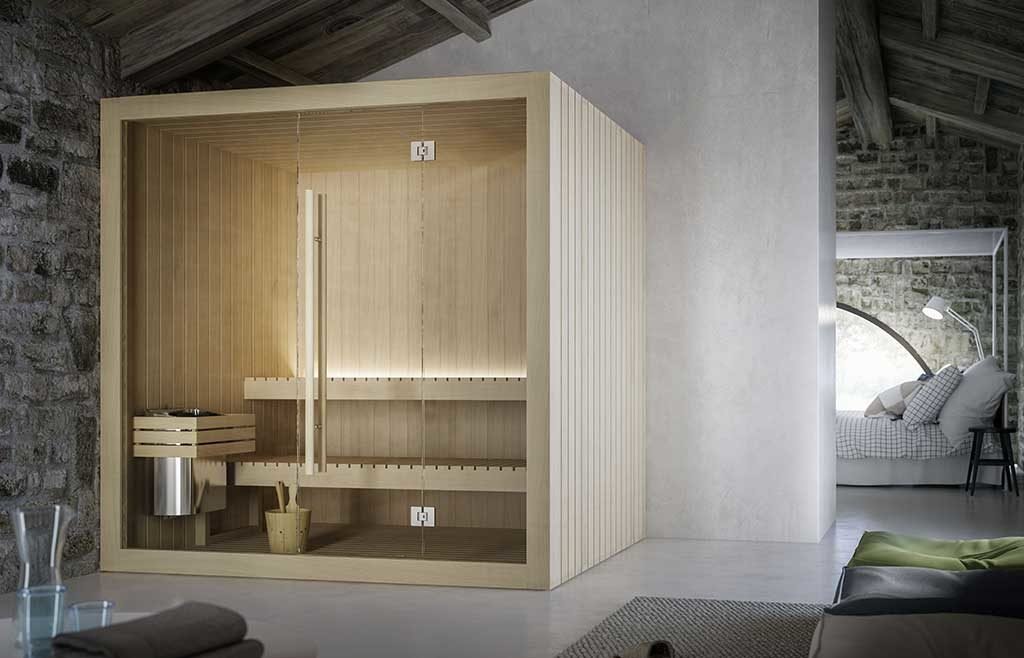 sauna legno indoor
