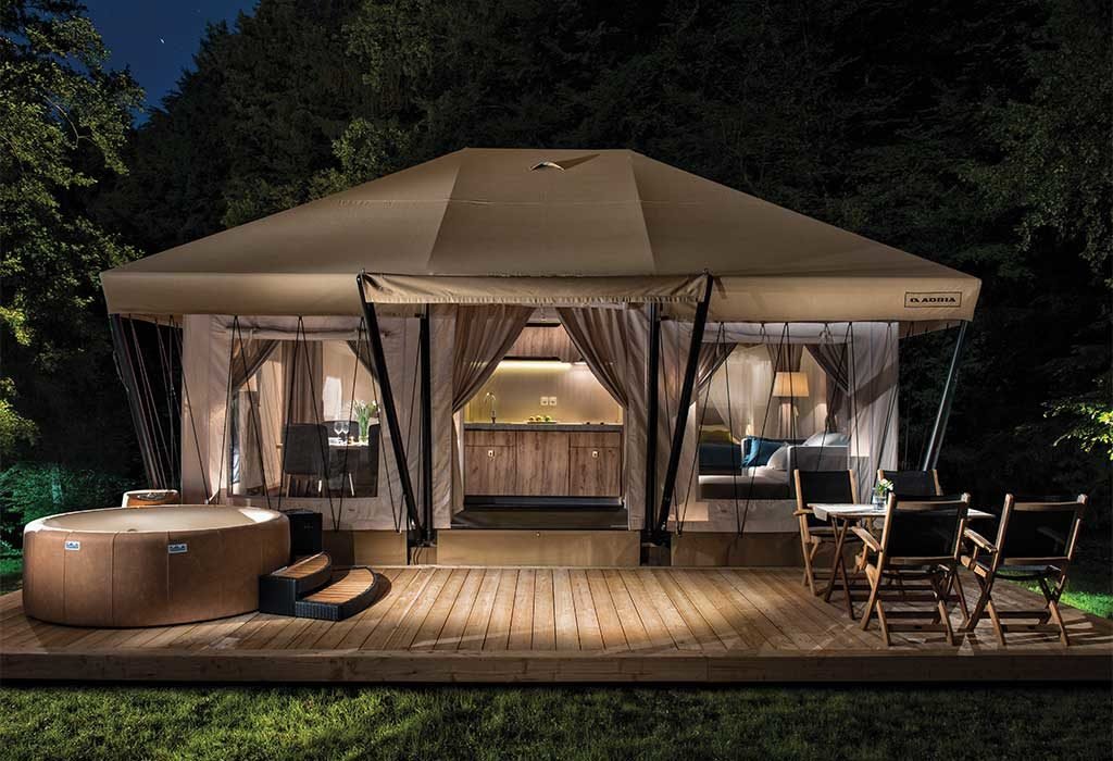 tenda campeggio lusso