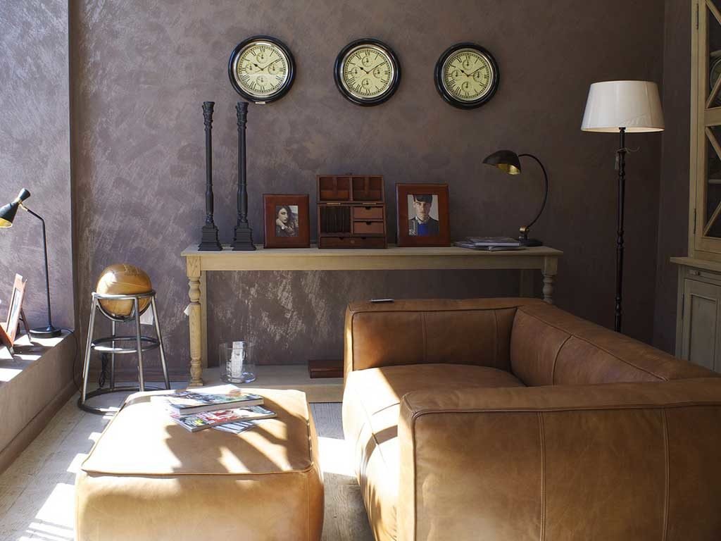 living casa parete grigio
