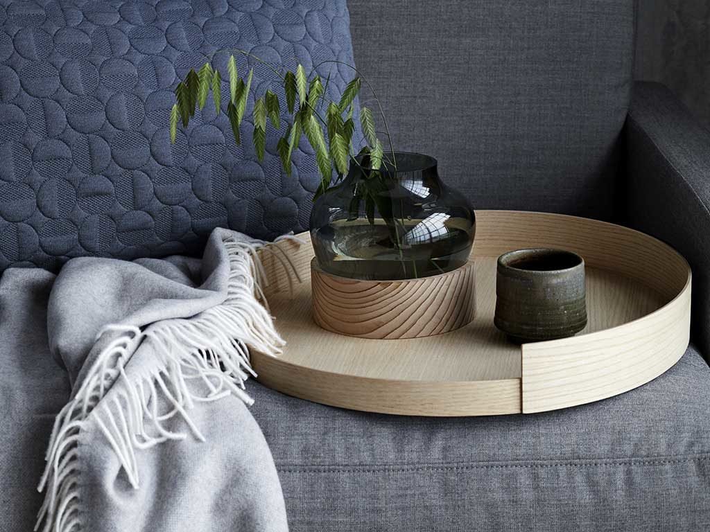 vassoio tondo legno design