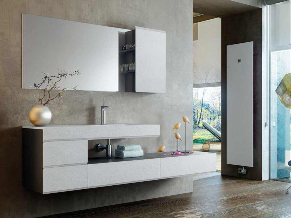 mobile bagno sospeso parete