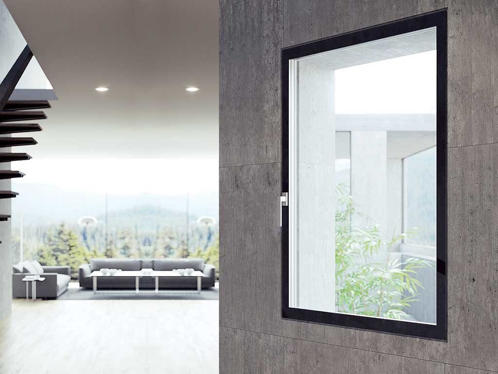finestra alluminio e legno