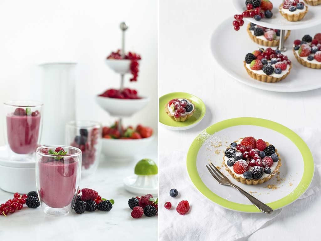 piattini e bicchieri prima colazione