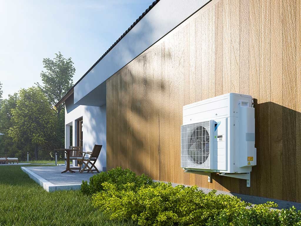 pompa calore esterno casa