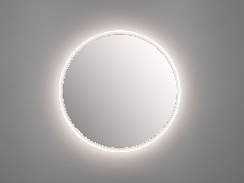 specchio tondo illuminato design
