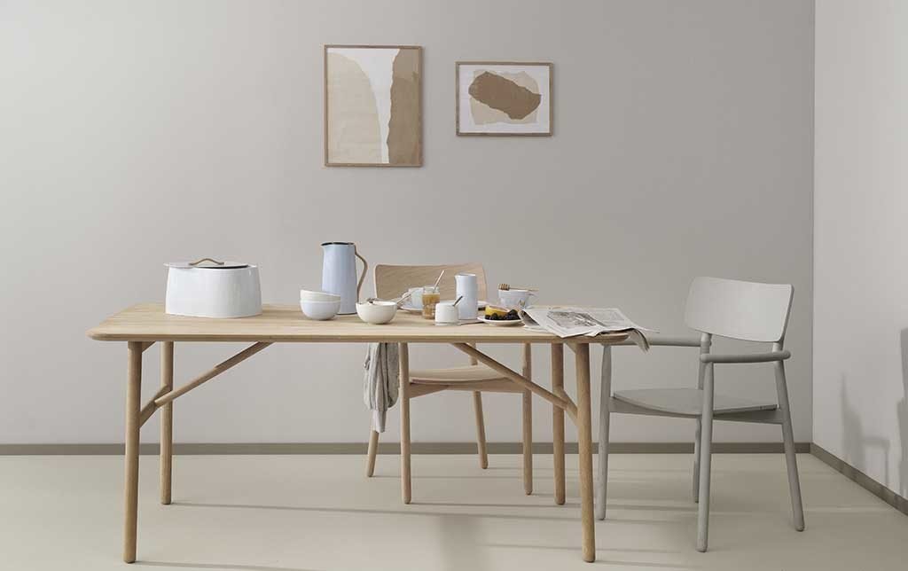 tavola prima colazione apparecchiata minimal