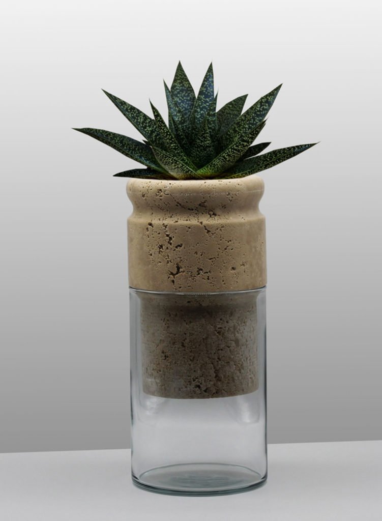 vaso pianta marmo osmosi