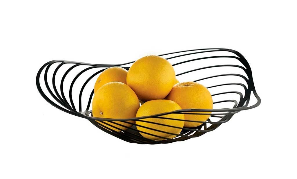 centrotavola portafrutta nero