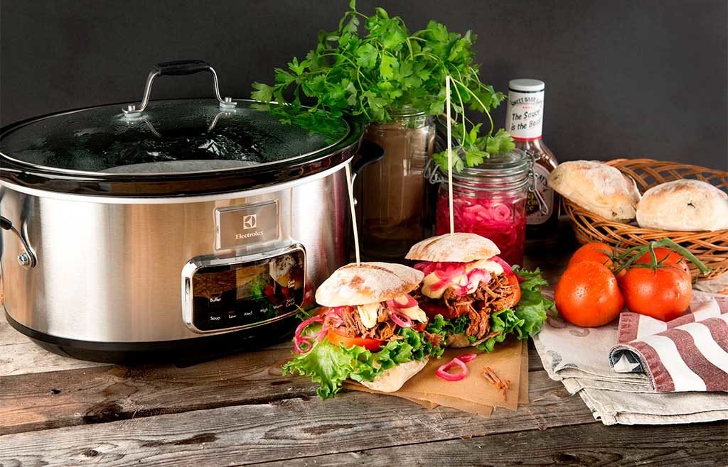 pentola per cottura lenta cibo