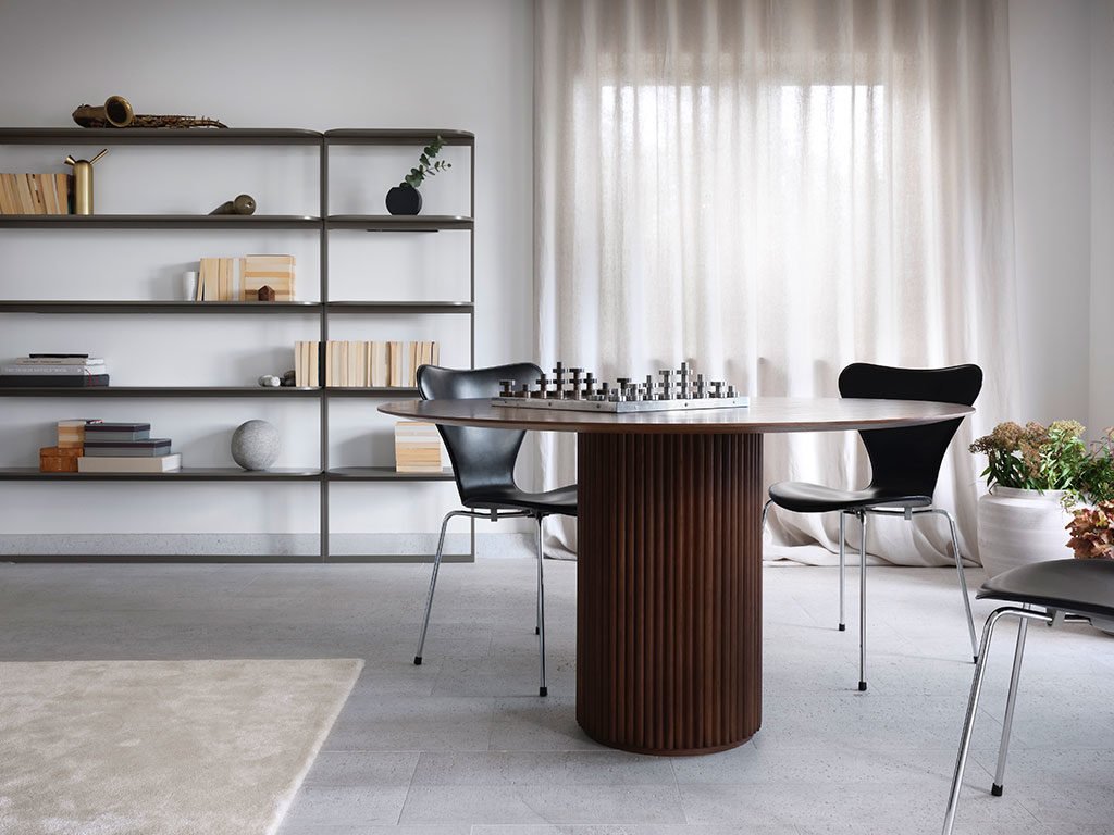tavolo tondo teak design
