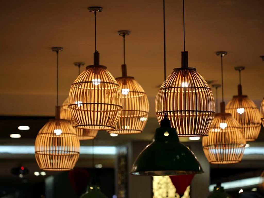 lampade sospensione bambu