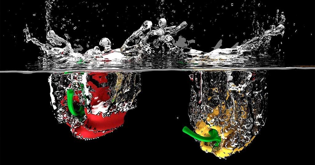 peperoni immersi acqua