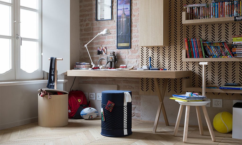 sgabello pouf contenitore