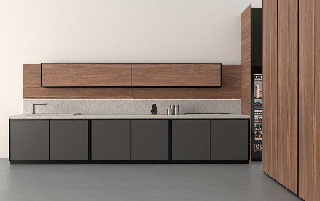 cucina moderna elementi legno