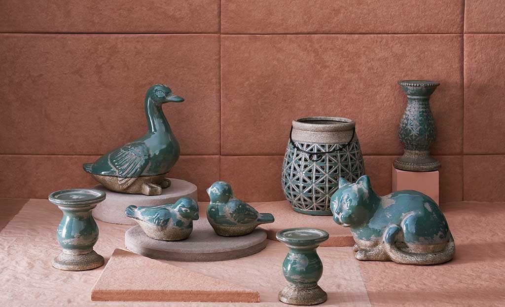 vasi e sculture ceramica animali
