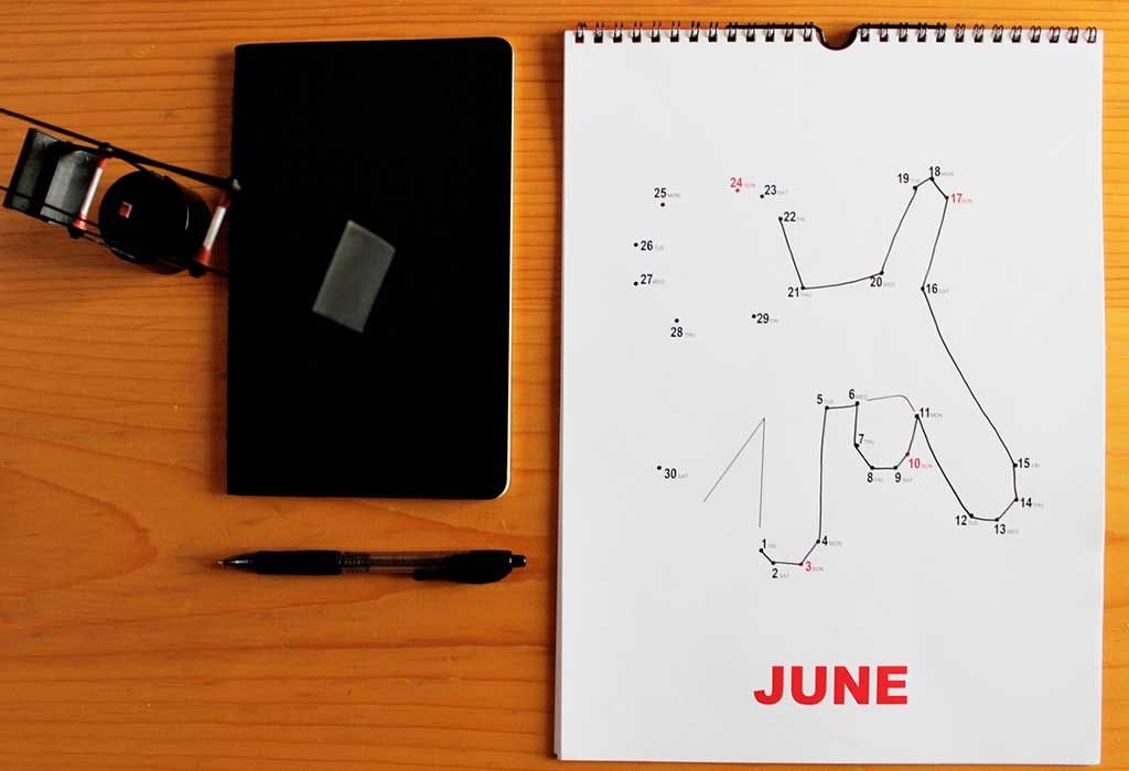 calendario puntini