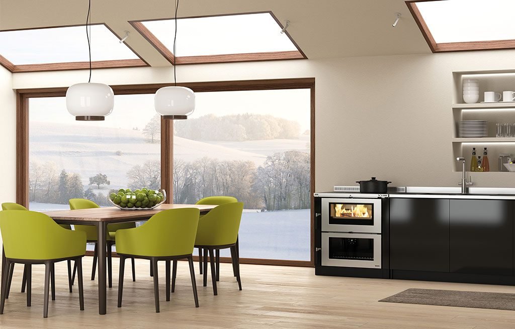 cucina a legna design