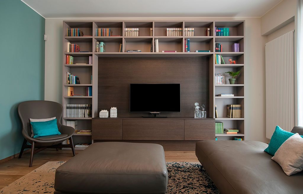 parete attrezzata libreria living