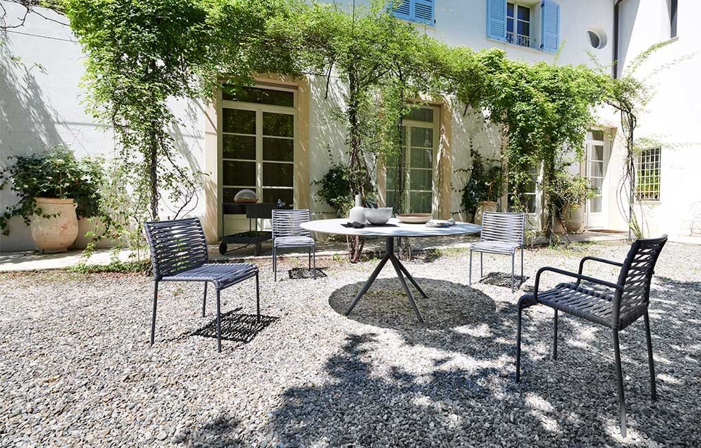 sedie giardino tavolo tondo