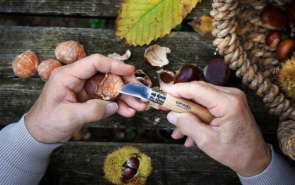 coltello sbucciare castagne