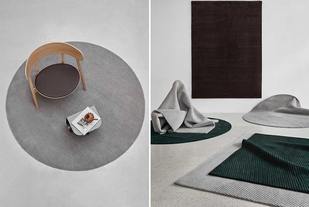 tappeti indoor design tondi e rettangolari