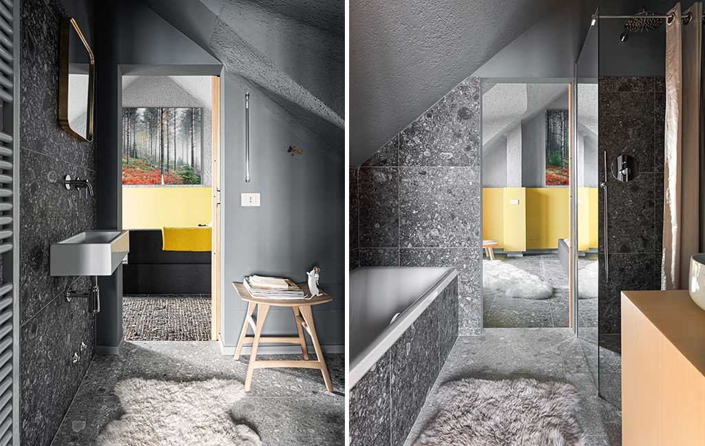 bagno sottotetto