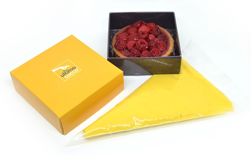 crostatina lamponi e crema