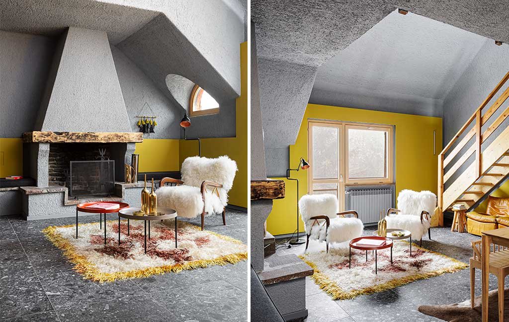 living chalet montagna