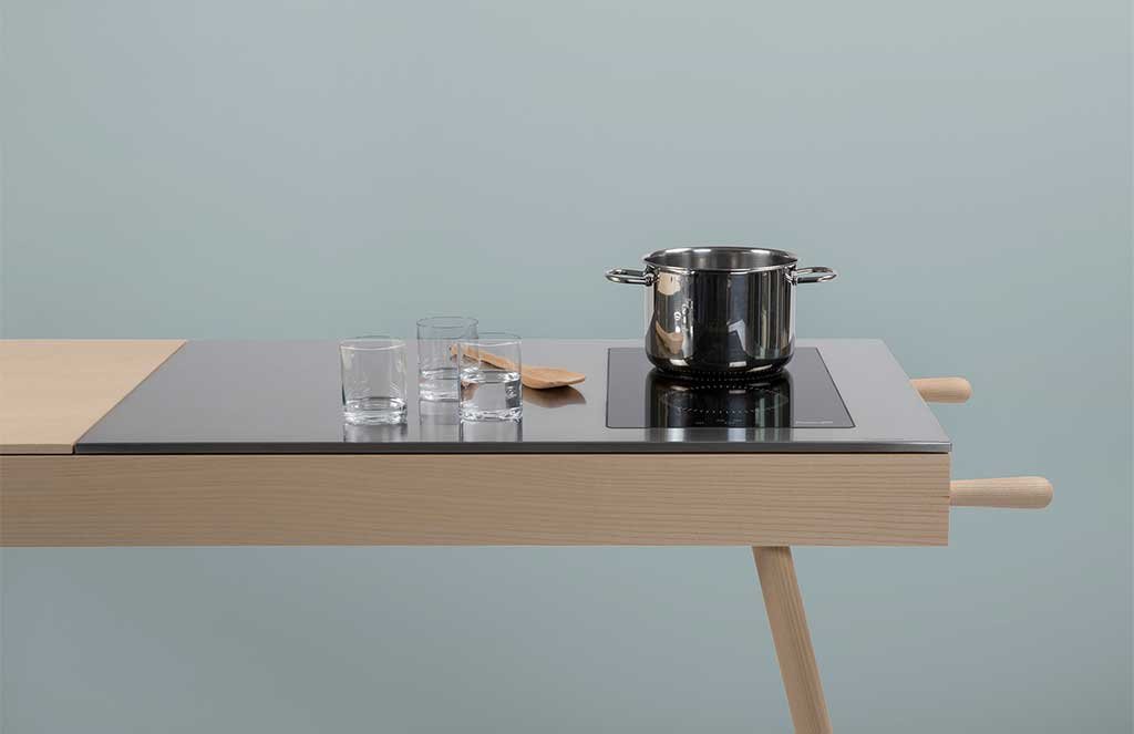 piano induzione mini cucina