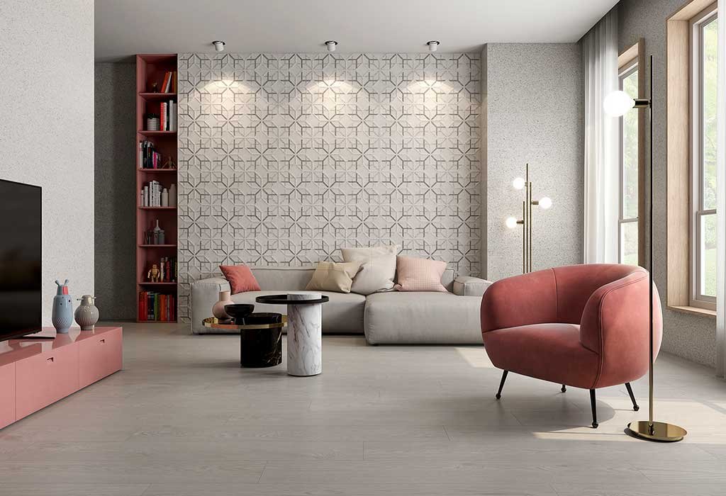 piastrelle decoro geometrico rilievo