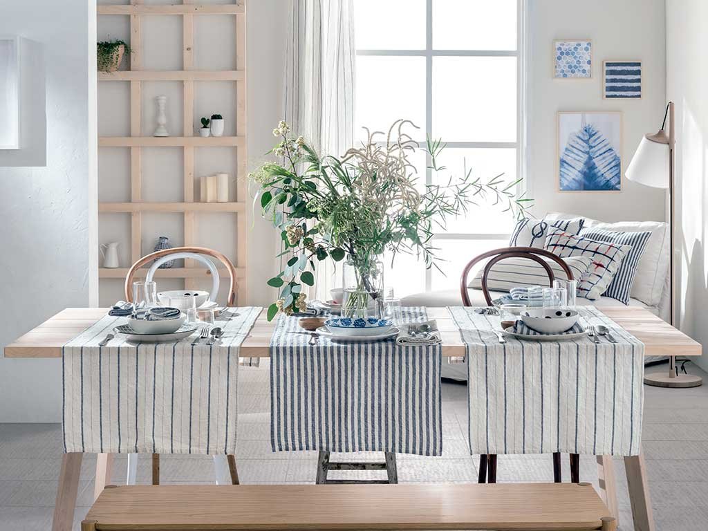 runner lino righe blu