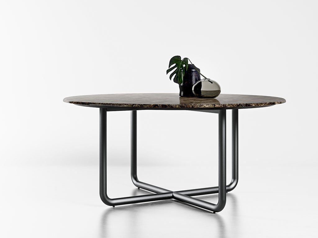 tavolo tondo design marmo