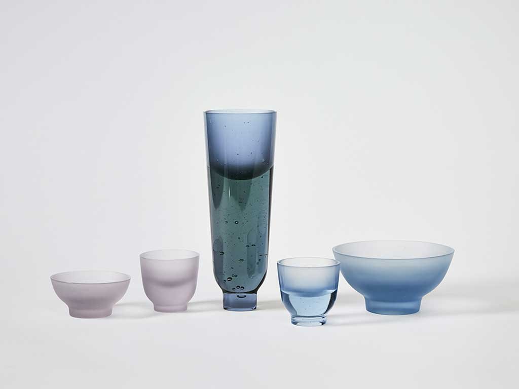 vaso e ciotole vetro design